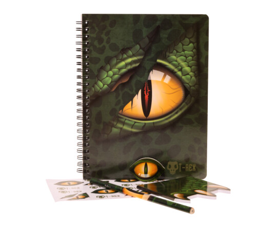 Dino T-Rex - Writing set w/A5 spiral book 092406129 Dino T-Rex - Writing set w/A5 spiral book 092406129