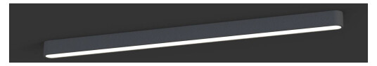 Euluna Myk LED-taklampe, 125 x 6 cm, grafitt