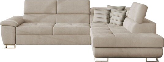 Reginia Sofa med Sjeselong 3 seter Beige
