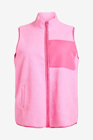 Zizzi Pilevest Aophelia Waistcoat Rosa