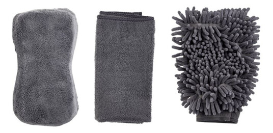 VASKESETT MICROFIBER 3DELER