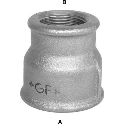 Galvanisert overgangsmuffe 1/4" x 1/8"