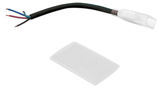 EuroLite Led Neon Flex 230v Slim Rgb Connection Cord With Open W
