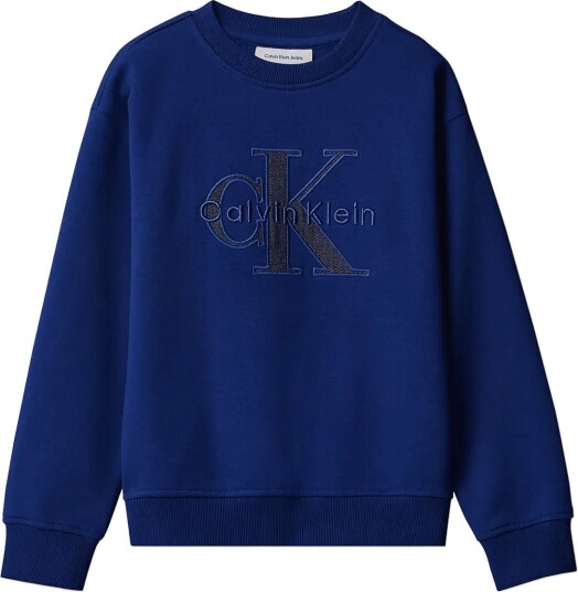 Calvin Klein Seasonal Monologo Cn Sweatshirt Navy 128