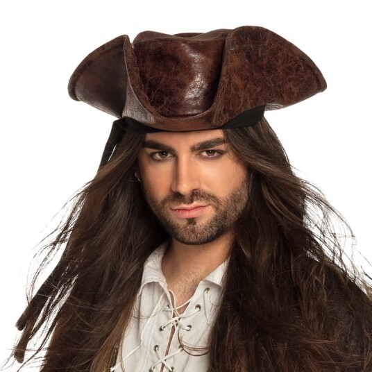 Brun Tricorn Pirathatt Brun Tricorn Pirathatt