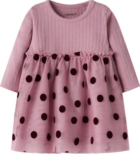 Name It Nbfnagina Ls Dress Pink 50
