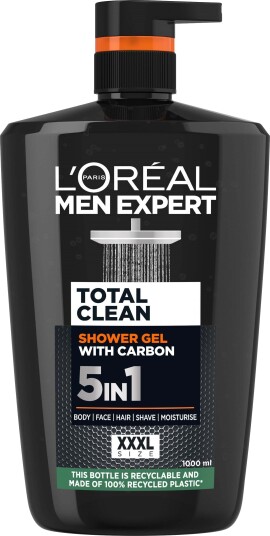 Loreal Paris Men Expert Total Clean Shower Gel with Carbon 1000 ml Loreal Paris Men Expert Total Clean Shower Gel with Carbon 1000 ml