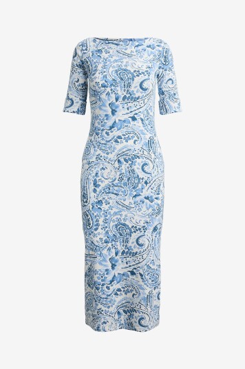Lauren Ralph Lauren Kjole Refined Str 1x1 Rib knt dresses Hvit Lauren Ralph Lauren Kjole Refined Str 1x1 Rib knt dresses Hvit