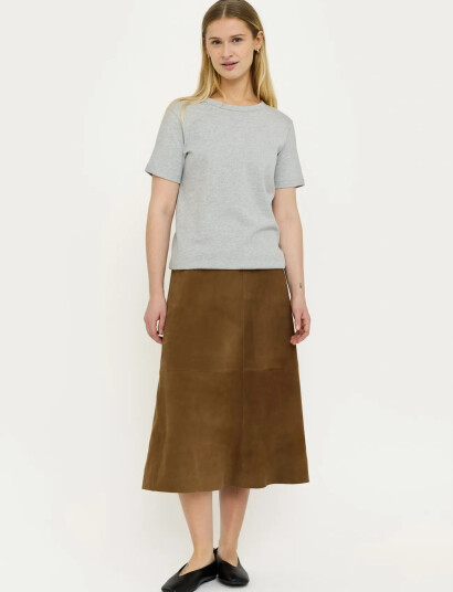 Soft Rebels Srpetra Suede Skirt Brown XL