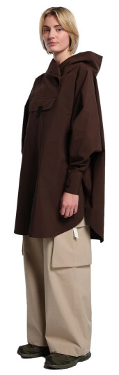 Blæst Bergen Poncho Java Jakke Brun female XXS Blæst Bergen Poncho Java Jakke Brun female XXS