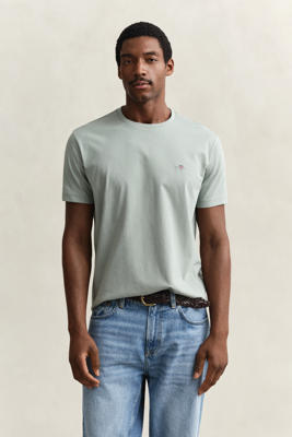 Gant Klassisk t skjorte i regular fit CERAMIC GREY XL