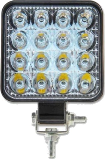 48W LED, 12V / 24V - Kald hvit, arbeidslampe, bil, lastebil, traktor, tilhenger, utrykningskjøretøy 48W LED, 12V / 24V - Kald hvit, arbeidslampe, bil, lastebil, traktor, tilhenger, utrykningskjøretøy