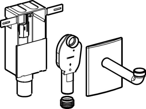 Innebygd vannlås Ø 1,1/4" x 50 mm