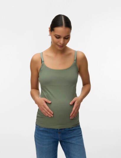 Mamalicious Mlkerrie Strap Jrs Top 2F 2 P Noos White L