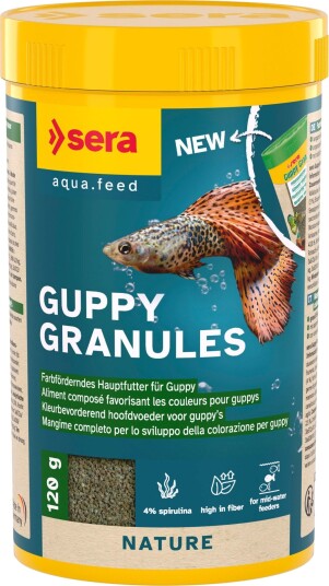 Sera Guppy Gran Nature plantemat 120 g