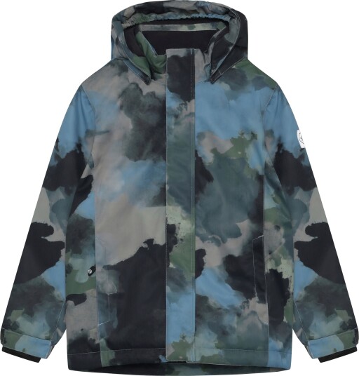 Color Kids Skijakke Aop Windward Blue 152 - Vindtett og Vanntett for Barn