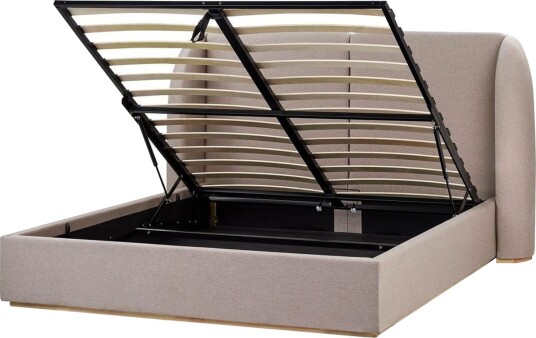 Seng med oppbevaring Monestier Beige 160x200 cm