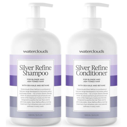 Waterclouds Silver Refine Shampoo 1000 ml & Conditioner 1000 ml Waterclouds Silver Refine Shampoo 1000 ml & Conditioner 1000 ml