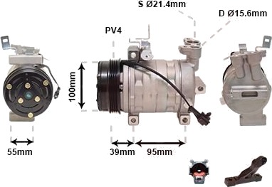 VAN WEZEL 5100K085 AC-kompressor