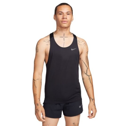 Nike Fast Running Tank Top Herre Black/Reflective Silver S