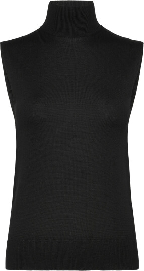 TOTEME Sleeveless Turtleneck Top Black L