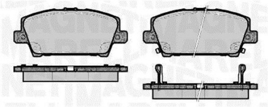 Bremseklosser MAGNETI MARELLI 363916060620