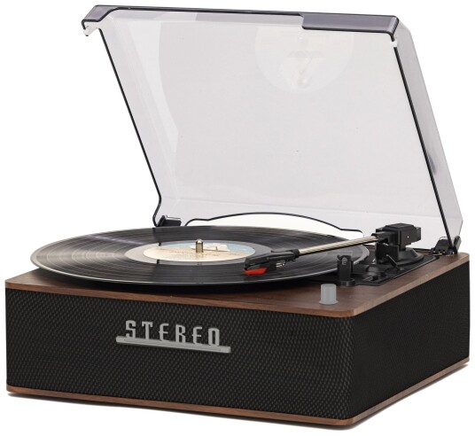 Denver VPB-262 Retro Platespiller med Bluetooth og 40W Høyttalere - Brun