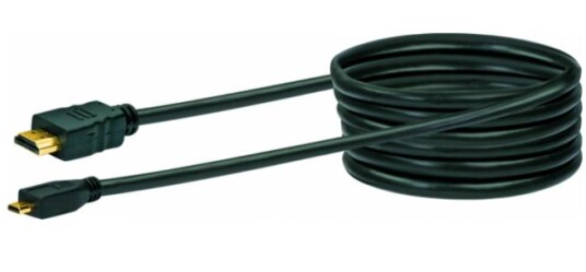 SCHWAIGER HDMI-Kabel HDMI -> Micro 1,5m Schwarz