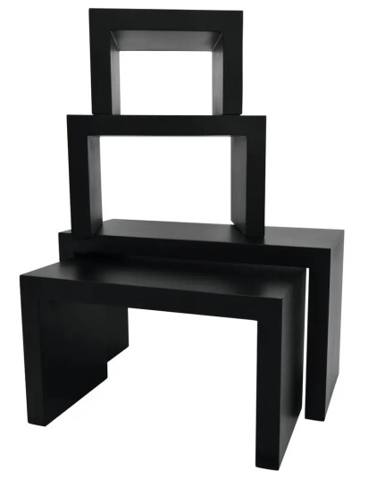 Europalms Leichtsin Deco Tables, Black