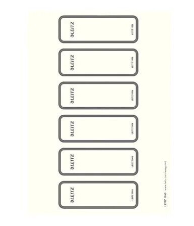 Leitz narrow / short lever arch label for A4 C4 grey (pack of 60) Leitz narrow / short lever arch label for A4 C4 grey (pack of 60)