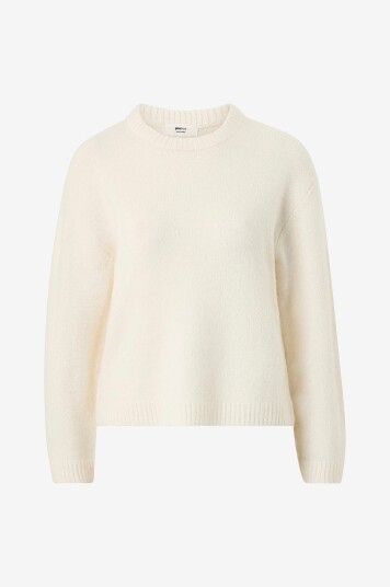 Gina Tricot Genser Crew Neck Knitted Sweater Natur