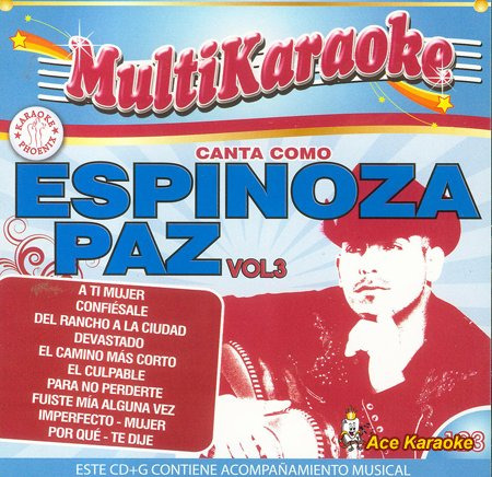 Paz Espinoza Karaoke Espinoza Paz 3 CD