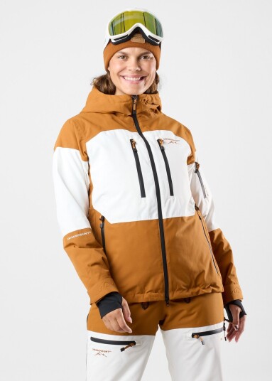 Swedemount Freeride Jacket W Offwhite/Almond Beige 38 Skijakker