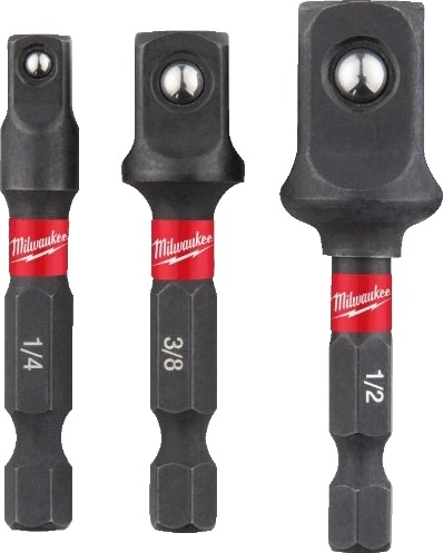 Milwaukee 3pk Adaptersett SHW Kraftpiper for Håndverktøy Milwaukee 3pk Adaptersett SHW Kraftpiper for Håndverktøy