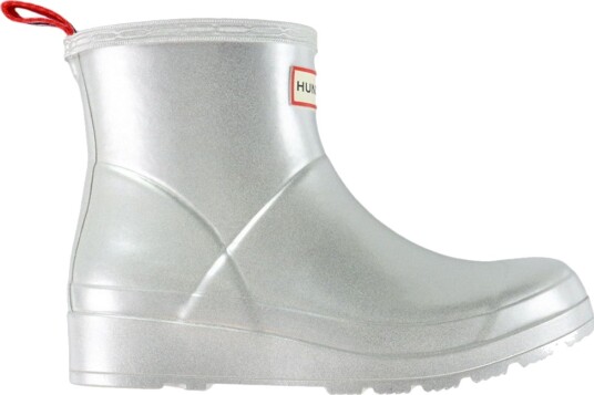 Hunter Gummistøvler   Play Short Støvel   Metallic   Hunter   42   Gummistøvler   Sølv