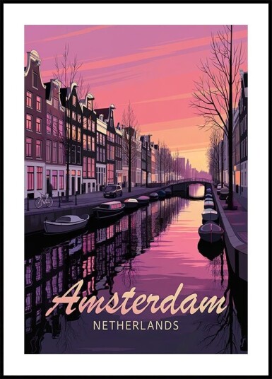 Amsterdam Poster Plakat / 21x30cm Amsterdam Poster Plakat / 21x30cm