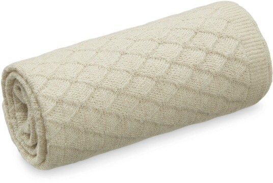CamCamCopenhagen Alpaca Knit Throw Teppe Natural