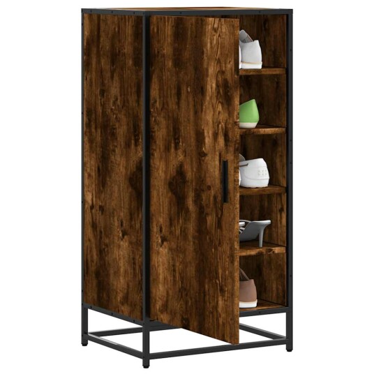 Skohylle røkt eik 48x38x97,5 cm konstruert tre 8721102842603 Skohylle røkt eik 48x38x97,5 cm konstruert tre 8721102842603
