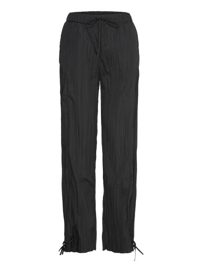 STINE GOYA 2342 Pleated Poly, Loose Pants W/ Tie - Black - S