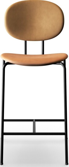 Sibast Furniture Piet Hein Barkrakk Sort Cognac Skinn