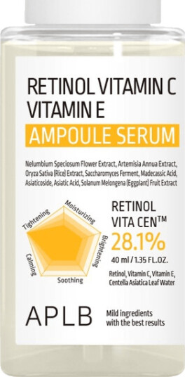 APLB 40ml Ansiktsserum med Retinol, Vitamin C og E