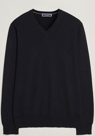 Charles Tyrwhitt Pure Merino V Neck Jumper Black