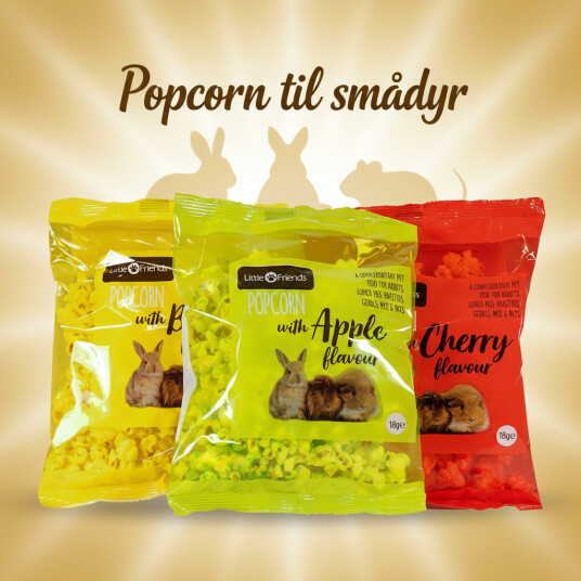 Popcorn til smådyr Popcorn til smådyr