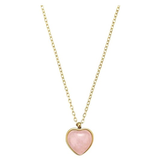 Timi Of Sweden Dorotea Gemstone Heart Necklace Rose Quartz Timi Of Sweden Dorotea Gemstone Heart Necklace Rose Quartz