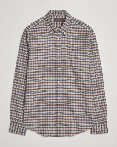 Morris Flannel Check Shirt Brown Morris Flannel Check Shirt Brown