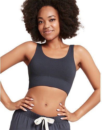 Boody Ribbed Seamless Bra Storm Str. M