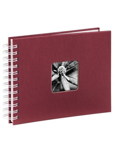 Hama "Fine Art" Spiral Album 24x17 cm 50 White Pages Bordeaux