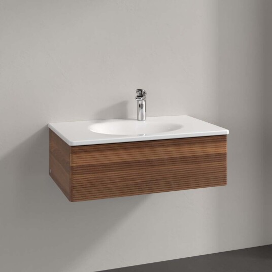 Villeroy & Boch Antao Servantskap med 1 skuff 78,8x49,6x25,6 cm m/lys Valnøtt