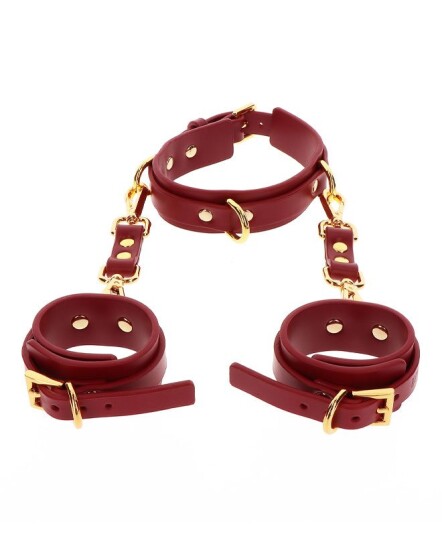 Taboom DRing Collar And Wrist Cuffs Taboom DRing Collar And Wrist Cuffs