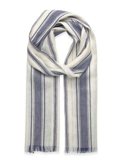 GANT Striped Linen Scarf Multi/patterned ONE SIZE